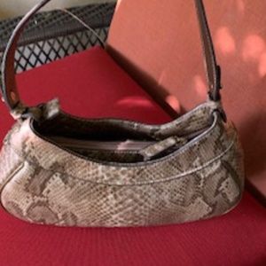Liz Claiborne Metallic Croc Handbag, Beautiful Condition